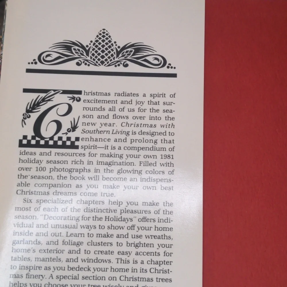 Vintage 80s Christmas Cookbook Southern Living 1981 Holiday Recipes & Baking